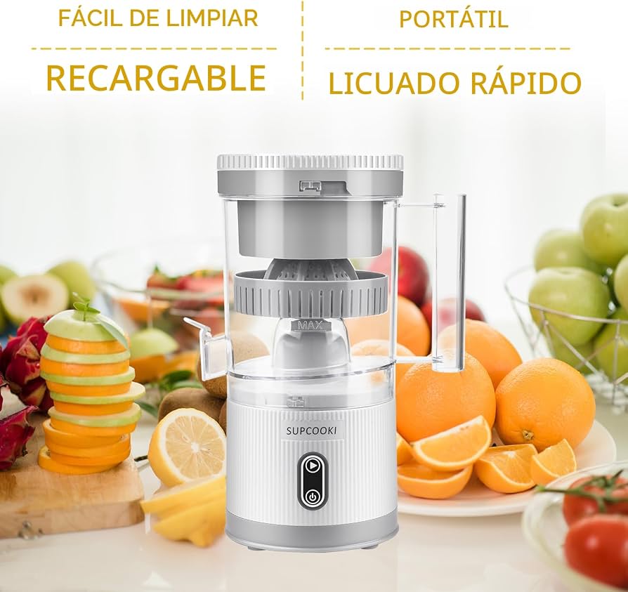 EXPRIMIDOR DE JUGO RECARGABLE