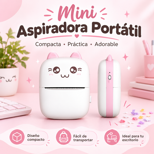 MINI IMPRESORA PORTARIL ROSADA