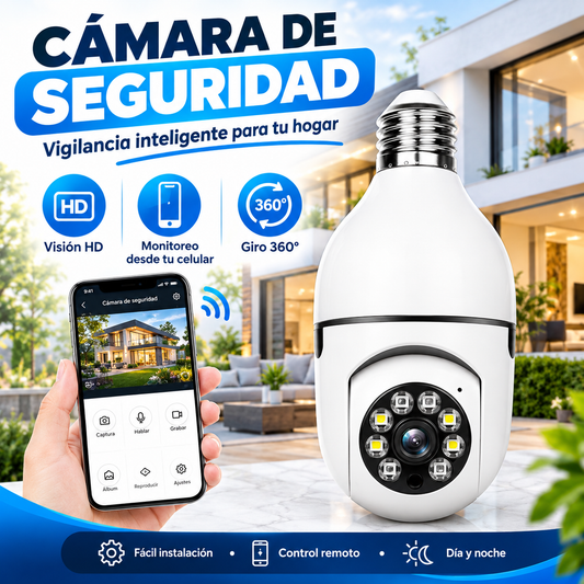 CAMARA DE SEGURIDAD TIPO BOMBILLO.