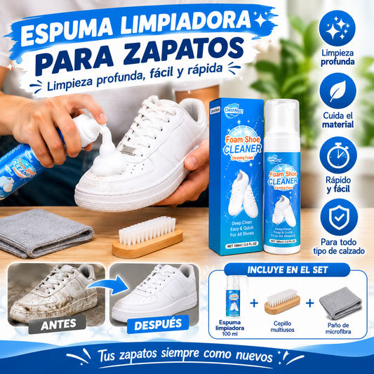 ESPUMA LIMPIADORA DE ZAPATOS EN SPRAY